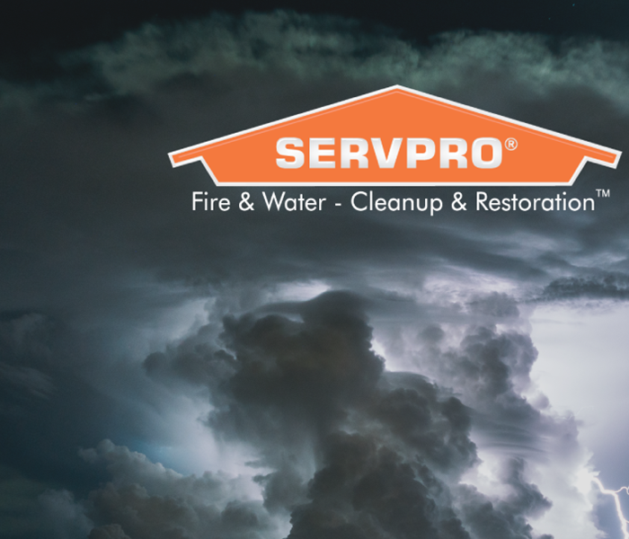 Picture of storm with SERVPRO logo