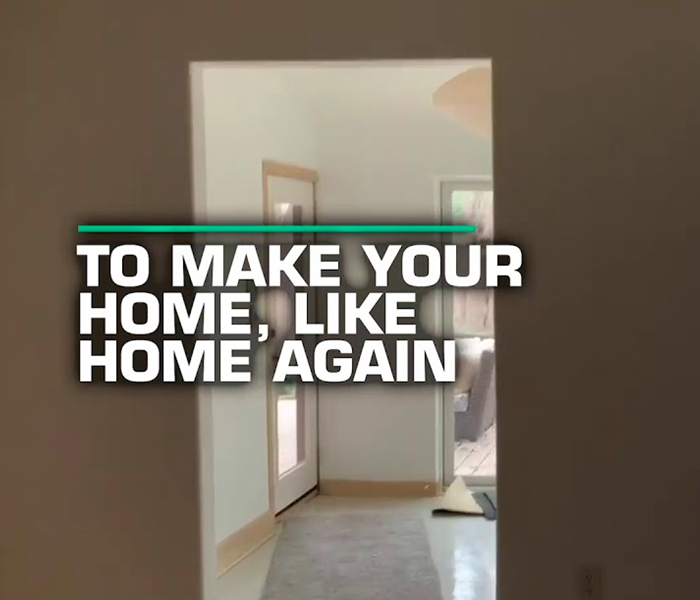 Inside home with text in image 